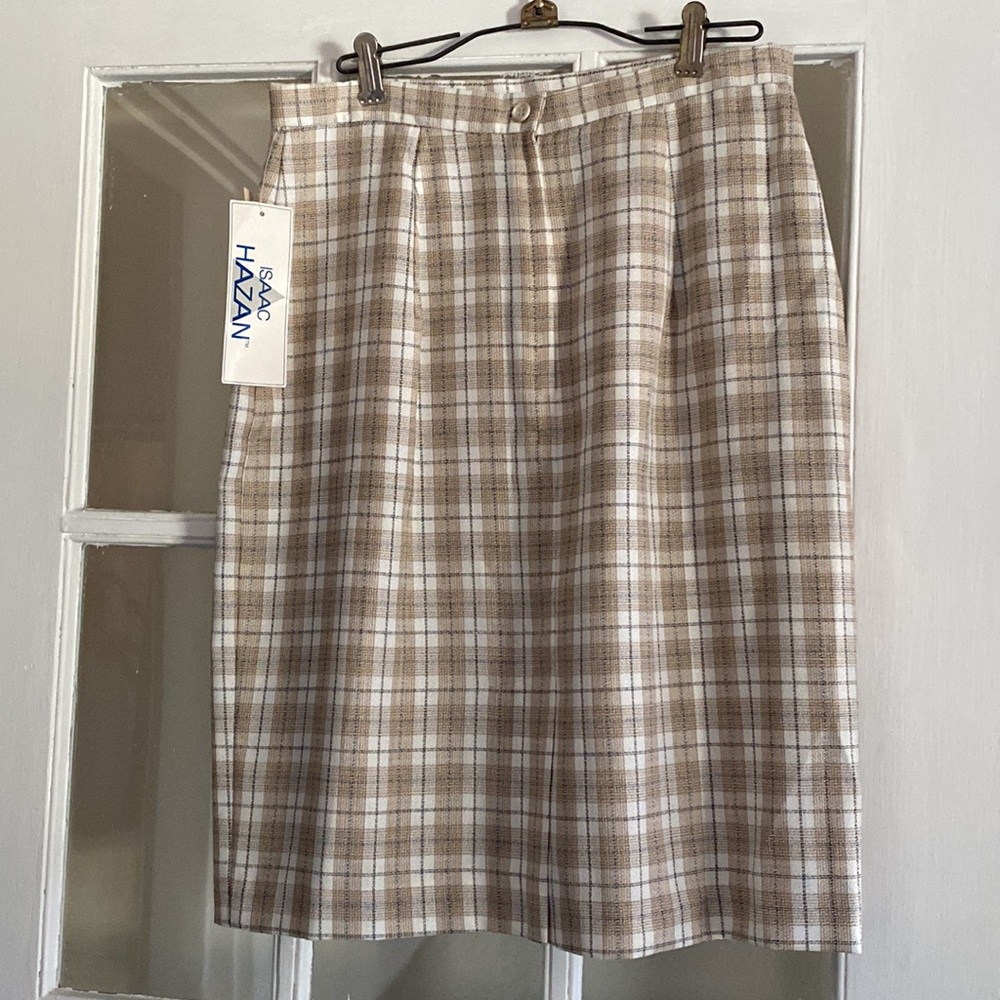 Vintage 80s plaid pencil skirt - NWT - Picture 4 of 5
